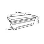 green basics trough xl allin1 55cm living black